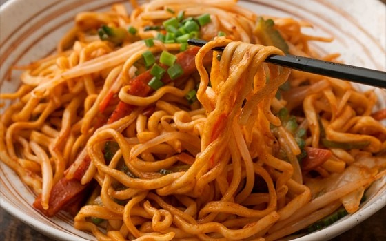 フライパン１つでナポリタン風焼きそばを作ろう