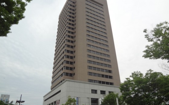 東大阪市役所本庁舎の展望ロビー